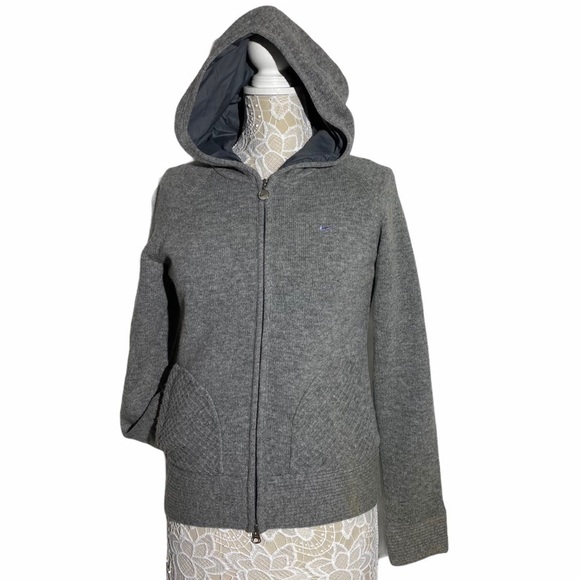 Nike Golf Gray Hoodie Sweater with lining zip up - Picture 3 of 15